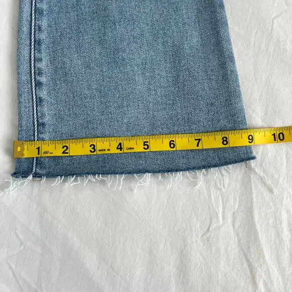 Hidden Los Angeles Happi Crop Light Wash Crop Flare Denim Jeans, Size 26 - Picture 8 of 12